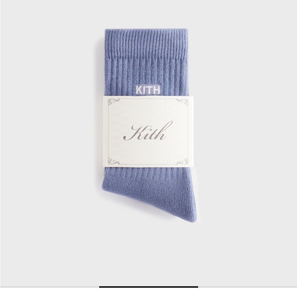Kith Kids Soft Blue Crew Socks